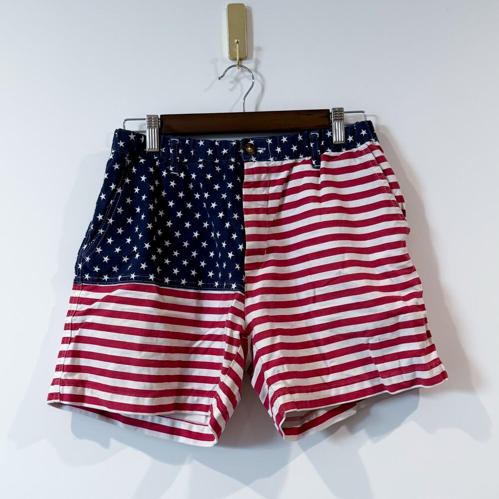 CHUBBIES The 'Mericas American Flag Stretch Shorts – Size M – EUC
